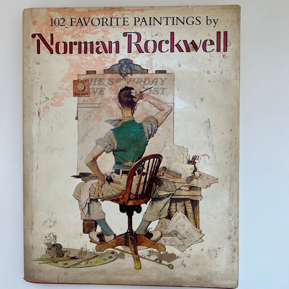 Vintage 1978 102 Favorite Paintings by Norman Rockwell Book